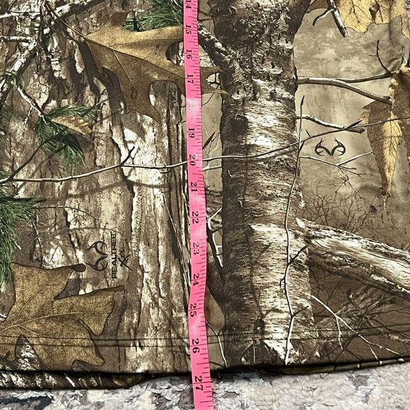 UNDER ARMOUR Scent Control Cold Gear Camo Top Women MEDIUM Hunting Fitted V-Neck - Picture 8 of 10